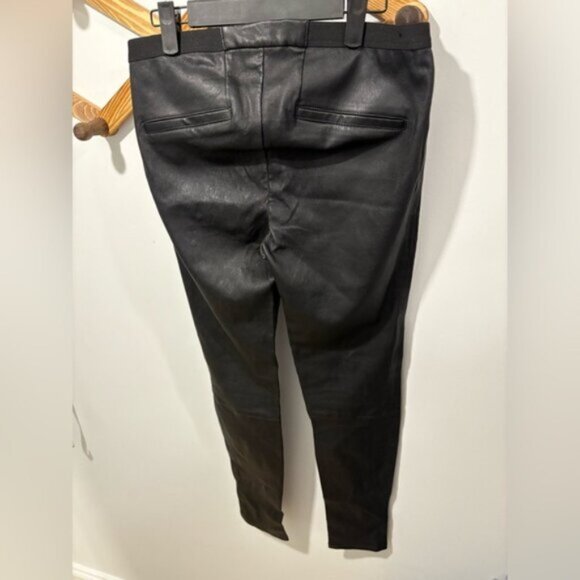 HELMUT LANG LAMB LEATHER PANTS - Size 8 - Picture 10 of 13